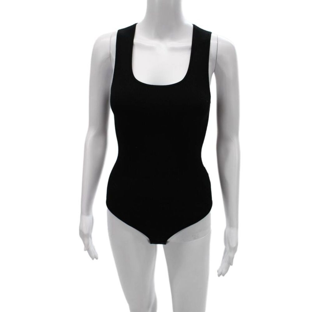 Babaton Womens Basic Black Scoop Neck Sleeveless Tank Eco Viscose Size 2XS